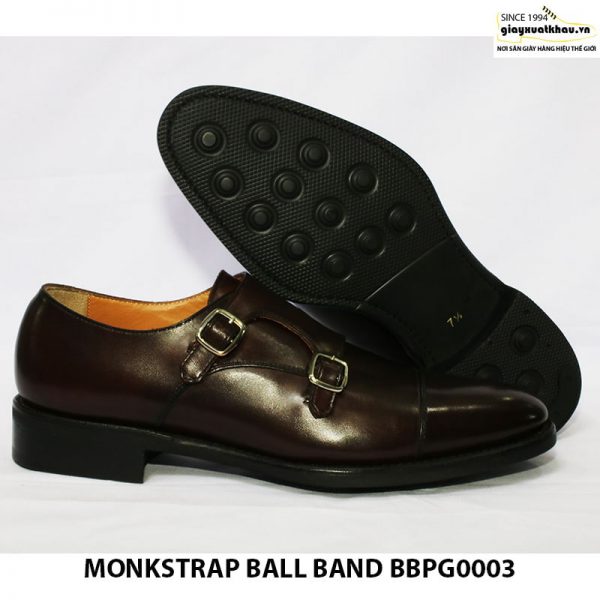 Giày da nam quai sandal monkstrap ball band giá rẻ bbpg0003 001