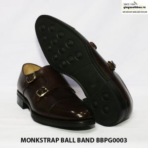 Giày da nam quai sandal monkstrap ball band giá rẻ bbpg0003 004