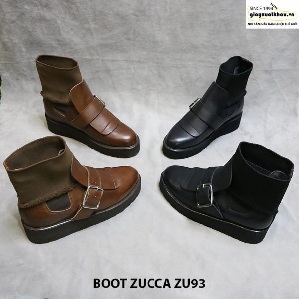 Giày đế cao boot cổ cao nam Zucca zu93 001