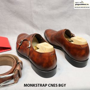 Giày da bò thật Monkstrap CNES BGY Size 44 004
