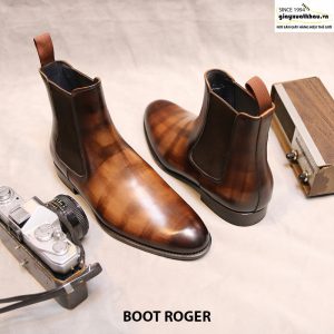 Giày tây nam cổ cao Boot thun Roger Size 39 005