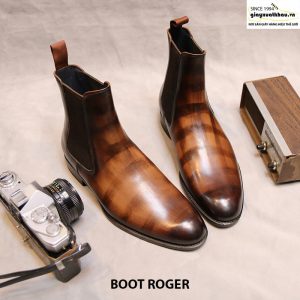 Giày tây nam cổ cao Boot thun Roger Size 39 004