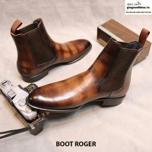Giày tây nam cổ cao Boot thun Roger Size 39 003