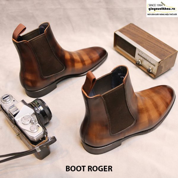 Giày tây nam cổ cao Boot thun Roger Size 39 002