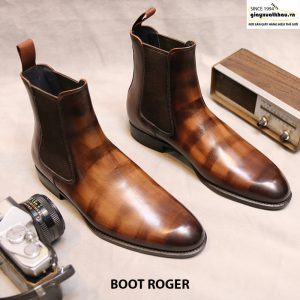 Giày tây nam cổ cao Boot thun Roger Size 39 001