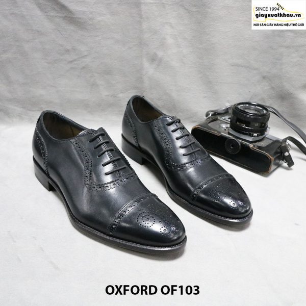 Giày da nam oxford thủ công OF103 size 38 001