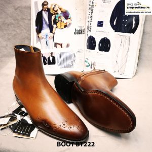 Giày tây nam cổ cao Boot Brogues BT222 size 39 002