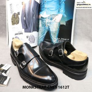 Giày da monkstrap đen CNES 1612T Size 40+41 003