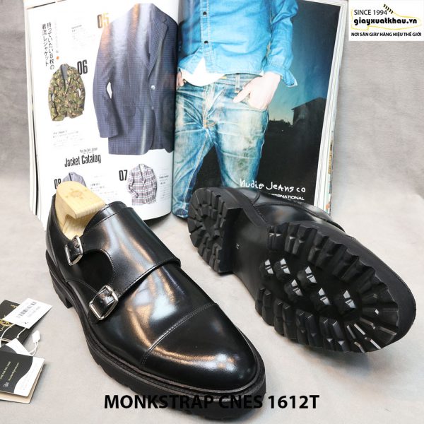 Giày da monkstrap đen CNES 1612T Size 40+41 002