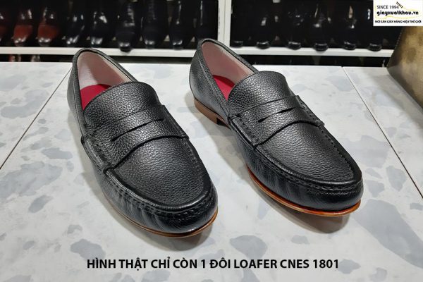 Giày lười nam đế da Loafer cnes 1801 size 37 001