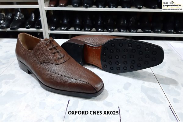 Giày buộc dây da hột Oxford Cnes XK025 Size 36 002