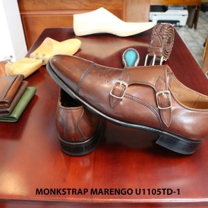 Giày tây nam da bò Monkstrap Marengo U1105TD-1 Size 38 004