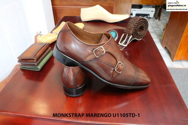 Giày tây nam da bò Monkstrap Marengo U1105TD-1 Size 38 003