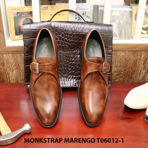 Giày nam da bê Monkstrap Marengo T06012-1 Size 42 008