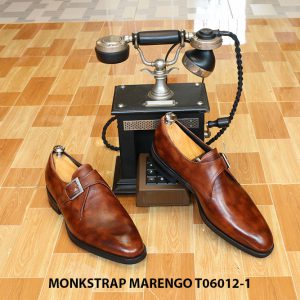 Giày nam da bê Monkstrap Marengo T06012-1 Size 42 006