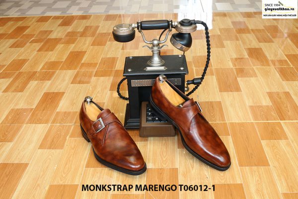 Giày nam da bê Monkstrap Marengo T06012-1 Size 42 006