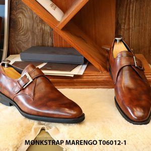 Giày nam da bê Monkstrap Marengo T06012-1 Size 42 002