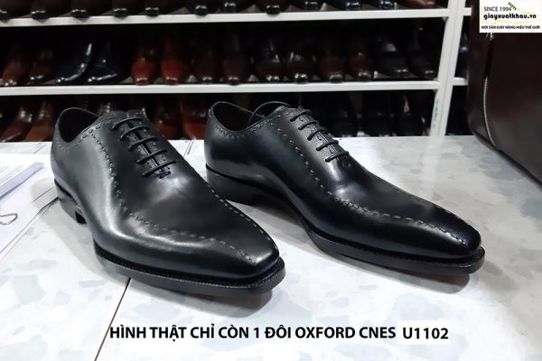 Giày tây nam da bò Oxford CNES U1102 size 38 002