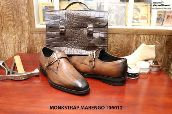 Giày tây nam da Monkstrap Marengo T06012 Size 40 005