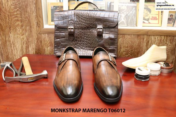 Giày tây nam da Monkstrap Marengo T06012 Size 40 0021