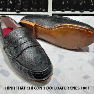 Giày lười nam đế da Loafer cnes 1801 size 37 002