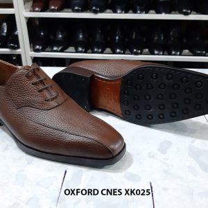 Giày buộc dây da hột Oxford Cnes XK025 Size 36 002