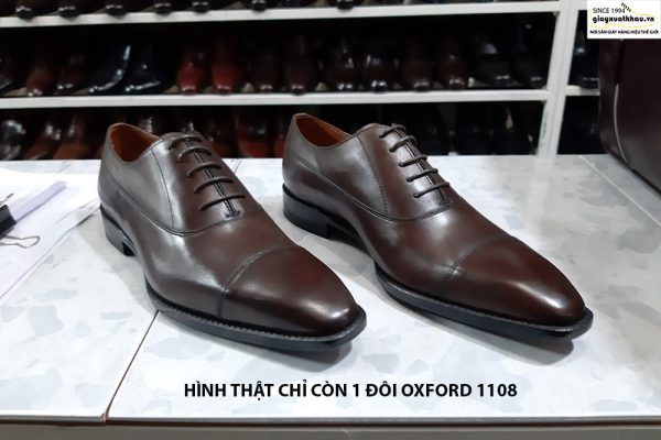Giày tây nam mũi vuông Oxford 1108 Size 39 001