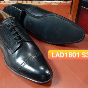 Giày da nam đen Derby LAD1801 Size 39