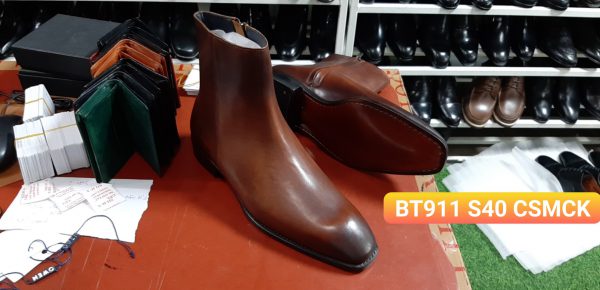 Giày tây cổ cao có dây kéo Boot BT911 Size 40