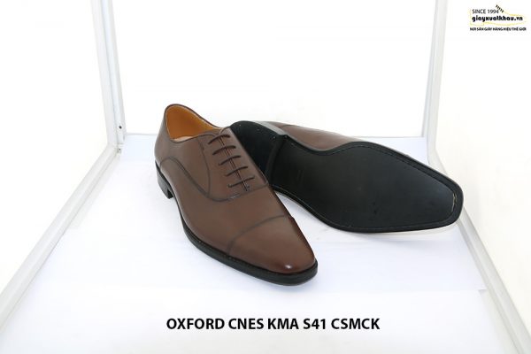 Giày tây da bò oxford màu nâu CNES KMA Size 41 003