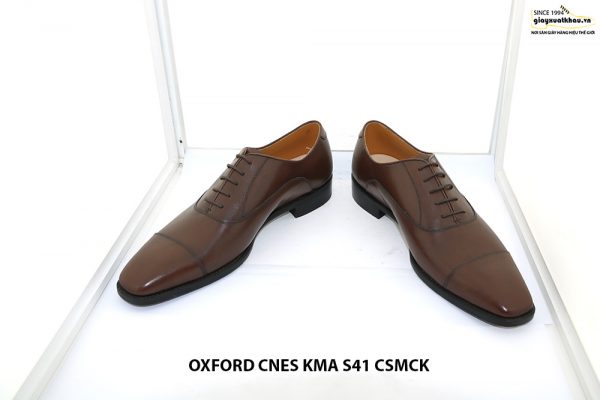 Giày tây da bò oxford màu nâu CNES KMA Size 41 002