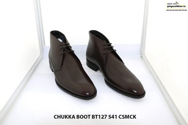 Giày da nam cổ lửng Chukka Boot BT127 size 41 001