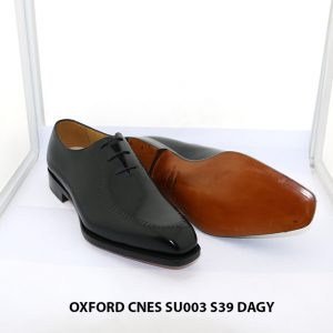 Giày tây nam da bò màu đen Oxford Cnes SU003 size 39 003