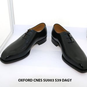 Giày tây nam da bò màu đen Oxford Cnes SU003 size 39 002