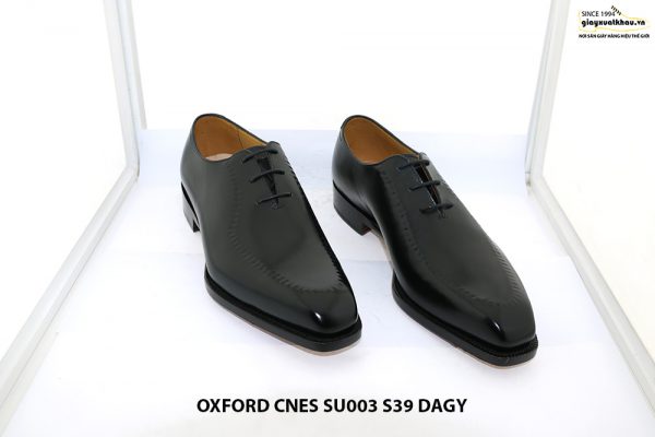 Giày tây nam da bò màu đen Oxford Cnes SU003 size 39 001