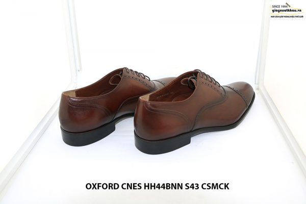 Giày tây nam màu nâu patina Oxford CNES HH44BNN Size 43 004