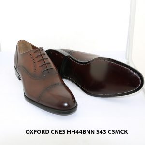 Giày tây nam màu nâu patina Oxford CNES HH44BNN Size 43 003