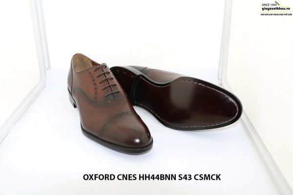 Giày tây nam màu nâu patina Oxford CNES HH44BNN Size 43 003