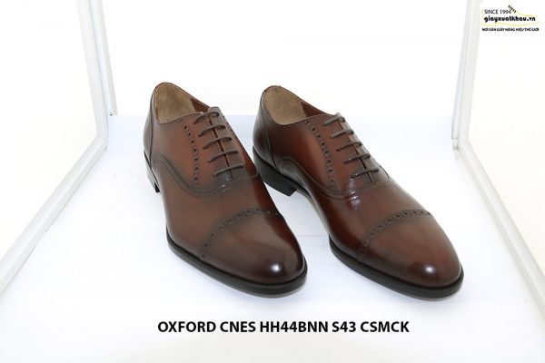 Giày tây nam màu nâu patina Oxford CNES HH44BNN Size 43 001