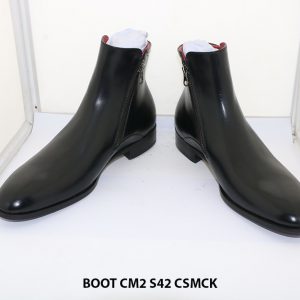 Giày da nam cổ cao Zip Boot dây kéo CM2 size 42 002