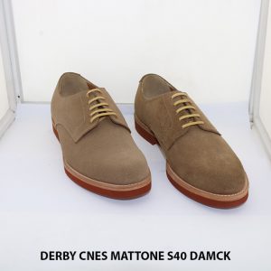 Giày tây nam da lộn Derby CNES MATTONE Size 40 001