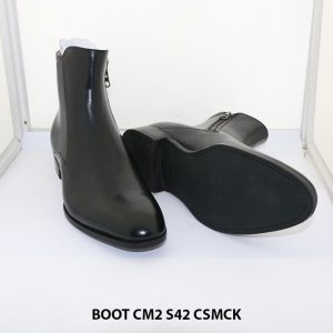 Giày da nam cổ cao Zip Boot dây kéo CM2 size 42 004