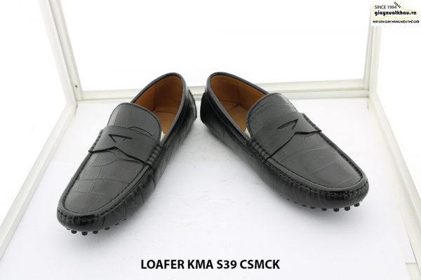 Giày lười nam vân cá sấu Loafer KMA size 39 005