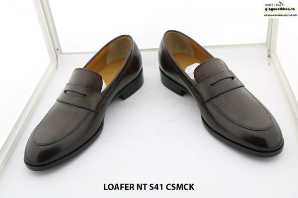 Giày lười nam màu nâu Loafer NT size 41 004