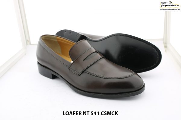 Giày lười nam màu nâu Loafer NT size 41 003