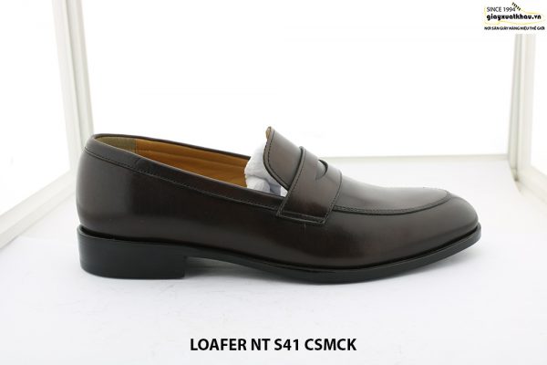 Giày lười nam màu nâu Loafer NT size 41 001